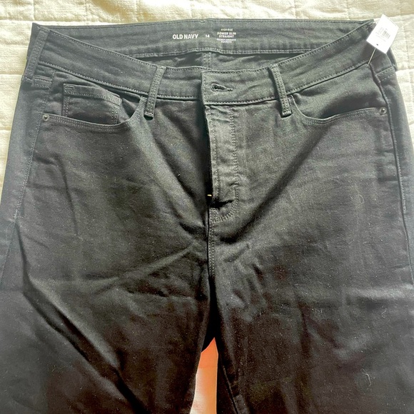 Old navy high rise power slim straight size 14 - Picture 2 of 2